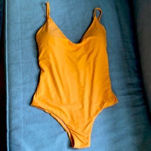 J crew one piece swimsuit with rounded v neck